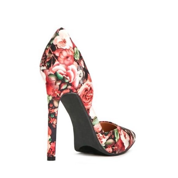 Just Fab Annaleese Floral High Heels - Picture 4 of 6